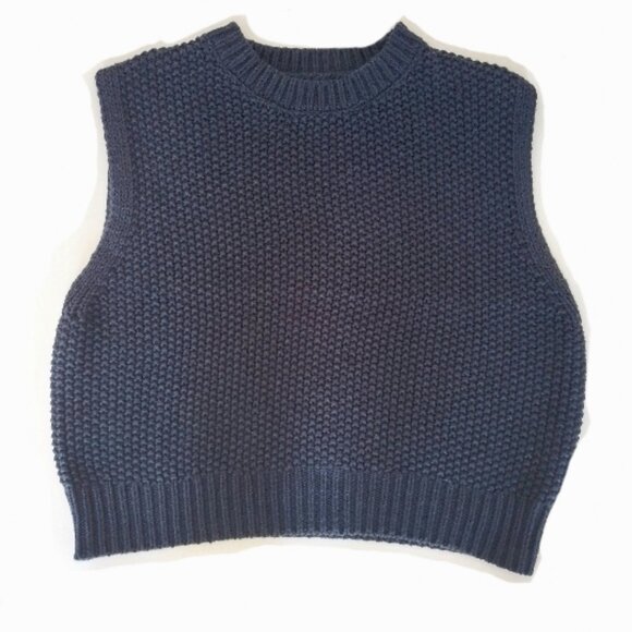 JESSICA SIMPSON Sleeveless Vest/Sweater - Navy Blue Size XS - Picture 1 of 3